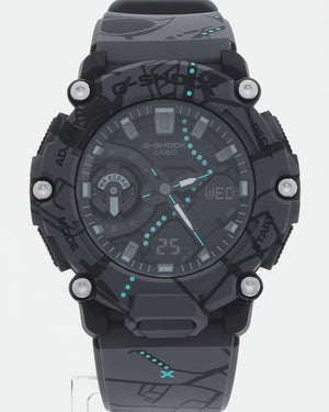 CASIO G-SHOCK TREASURE HINT SERIES ANALOG DIGITAL BLACK MEN WATCH GA-2200SBY-8AJR