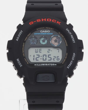 CASIO G-SHOCK DAY-DATE DIGITAL DIAL BLACK RESIN STRAP MEN WATCH DW-6900U-1JF