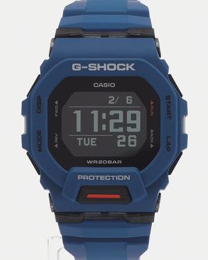 CASIO G-SHOCK DAY-DATE BLUE RESIN STRAP DIGITAL DIAL MEN WATCH GBD-200-2JF