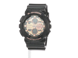 CASIO G-SHOCK GARISH COLOR SERIES BLACK & PINK GOLD MEN WATCH GA-140GB-1A2JF