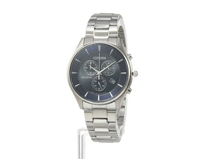 CITIZEN COLLECTION ECO-DRIVE THIN MODEL CHRONOGRAPH BLUE DIAL MEN WATCH AT2360-59L