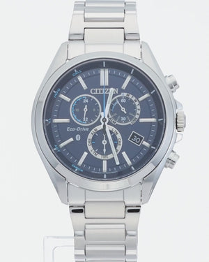 CITIZEN COLLECTION CONNECTED ECO-DRIVE W770 SILVER STRAP BLUE DIAL MEN -  ROOK JAPAN