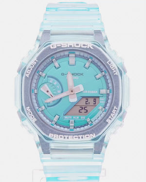 CASIO G-SHOCK MID-SIZE MODEL BLUE SKELETON LADIES WATCH GMA-S2100SK-2AJF