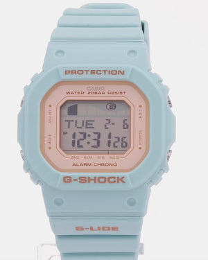 CASIO G-SHOCK G-LIDE MID-SIZE MODEL BLUE RESIN STRAP DIGITAL UNISEX WATCH GLX-S5600-3JF