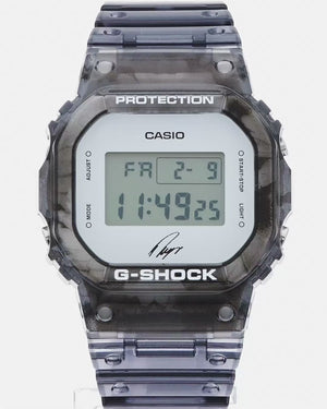 CASIO G-SHOCK RYO ISHIKAWA SIGNATURE MODEL DIGITAL SKELETON BLACK MEN WATCH DW-5600RI22-1JR