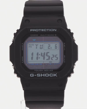 CASIO G-SHOCK SOLAR SUPER ILLUMINATOR BLACK & BLUE DIGITAL DIAL MEN WATCH GW-M5610U-1CJF