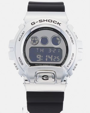 CASIO G-SHOCK METAL COVERED DIGITAL BLACK & SILVER MEN WATCH GM-6900U-1JF