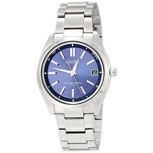 SEIKO BRIGHTZ SOLAR RADIO WAVE SAPPHIRE GLASS SILVER MEN WATCH