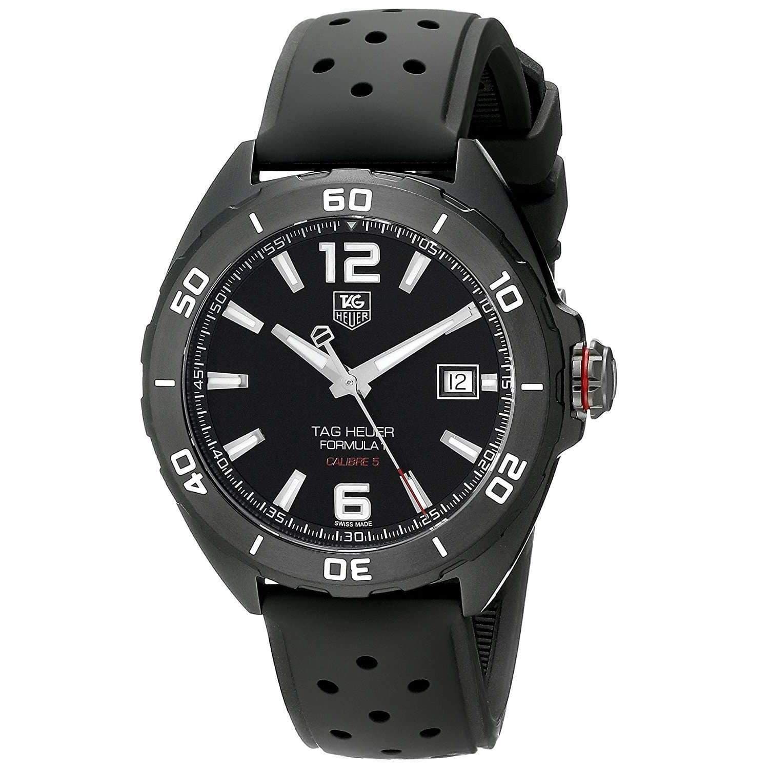 TAG HEUER FORMULA 1 AUTOMATIC BLACK TITANIUM MEN WATCH WAZ2115