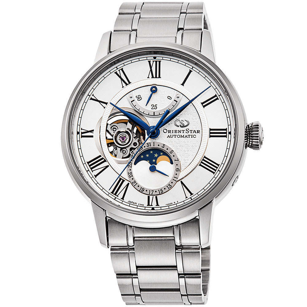 ORIENT STAR CLASSIC COLLECTION MECHANICAL MOON PHASE MEN WATCH RK